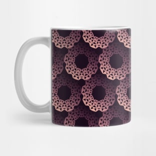 Floral Pattern on lace style in pink-purple color Mug